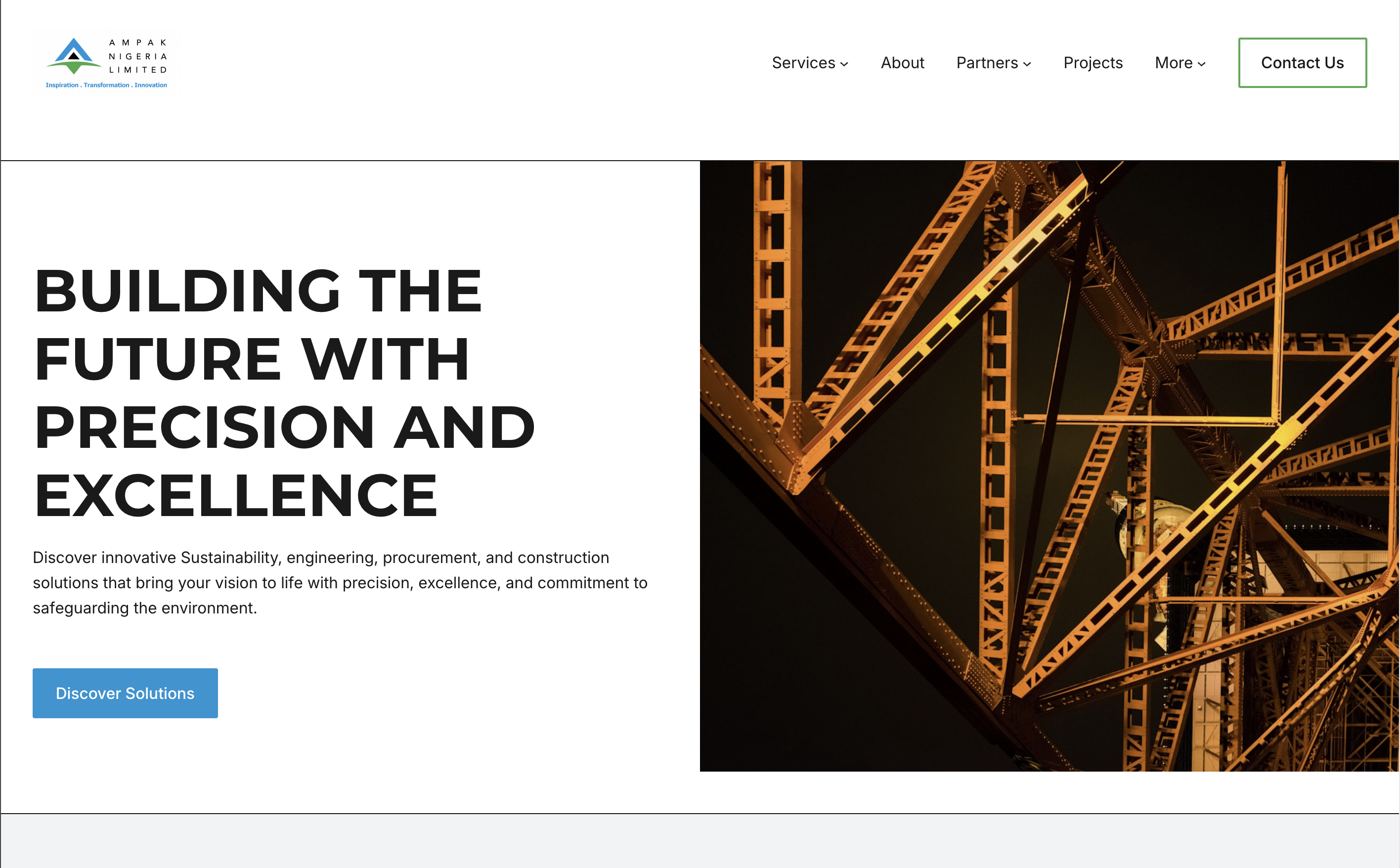 Ampak website preview